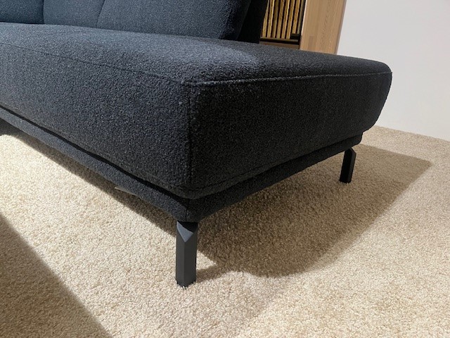 Musterring Polsterecke MR 385 ca. 210 x 230 cm in Stoff Loop black   , Moebel, Couch