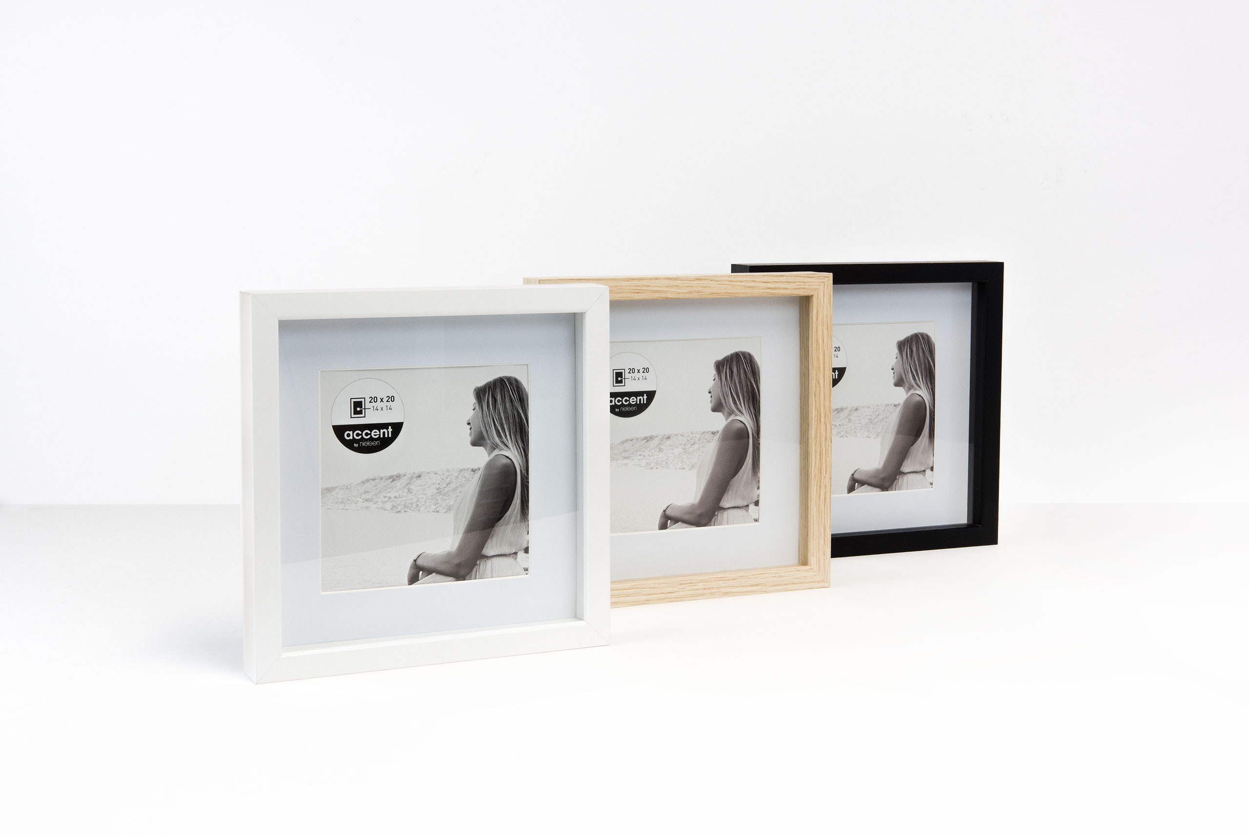 Accent by Nielsen Holz Bilderrahmen Aura ca. 13x18cm in Farbe White