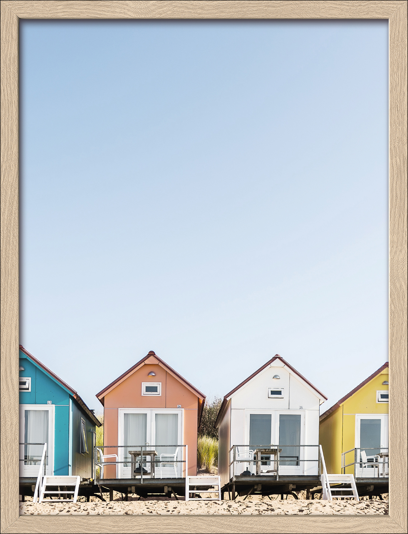 ProArt Framed-Art Slim Scandic 33x43cm Nordseestrandhäuser I
