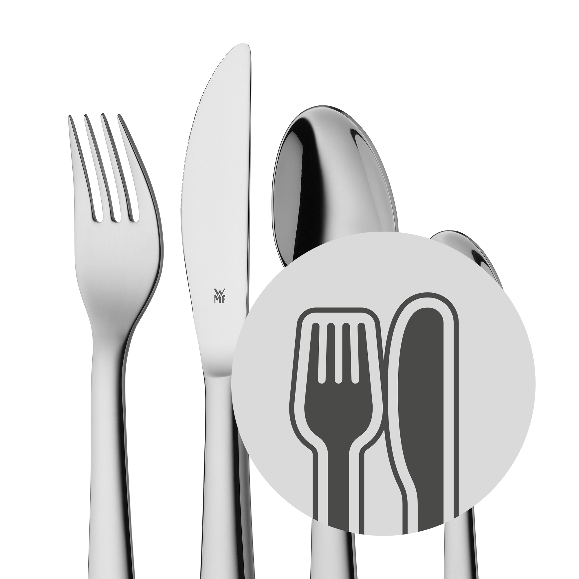 WMF Kinderbesteck-Set Tiere, 4-teilig in poliertem Edelstahl