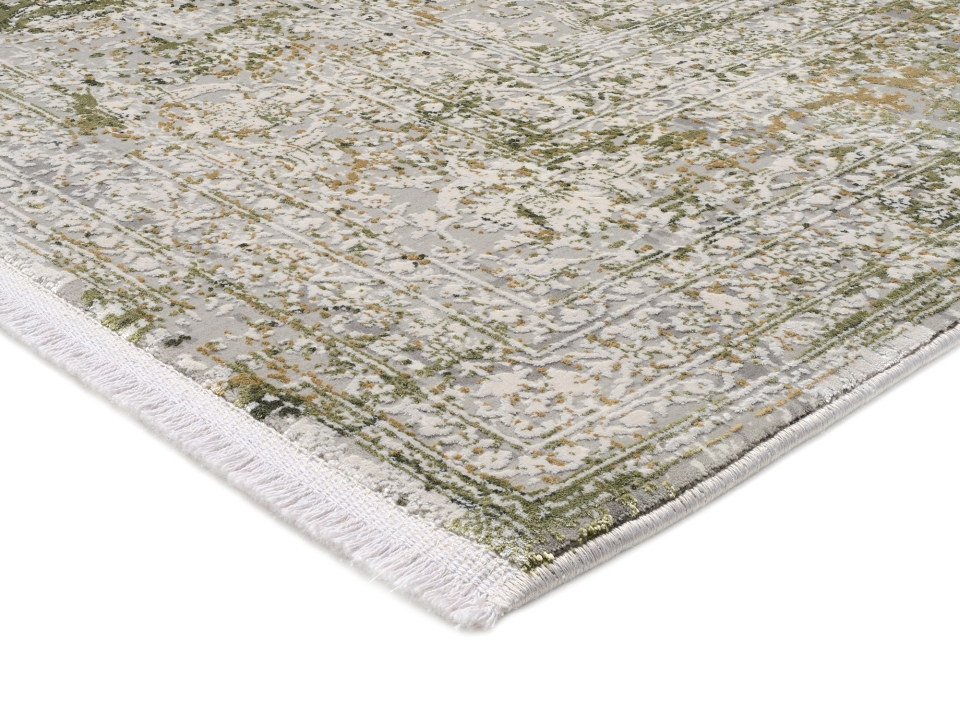 OCI Webteppich Ø ca. 160cm in Farbe grau-grün