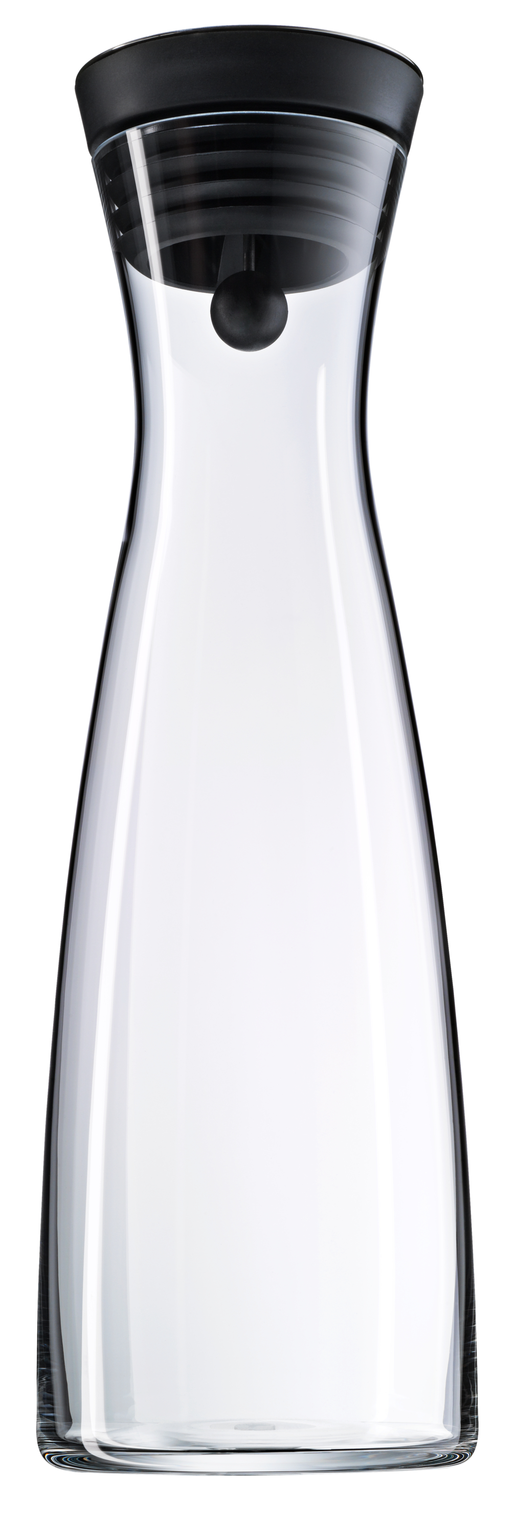 WMF Basic Wasserkaraffe, 1,5 l, Schwarz in tranparent