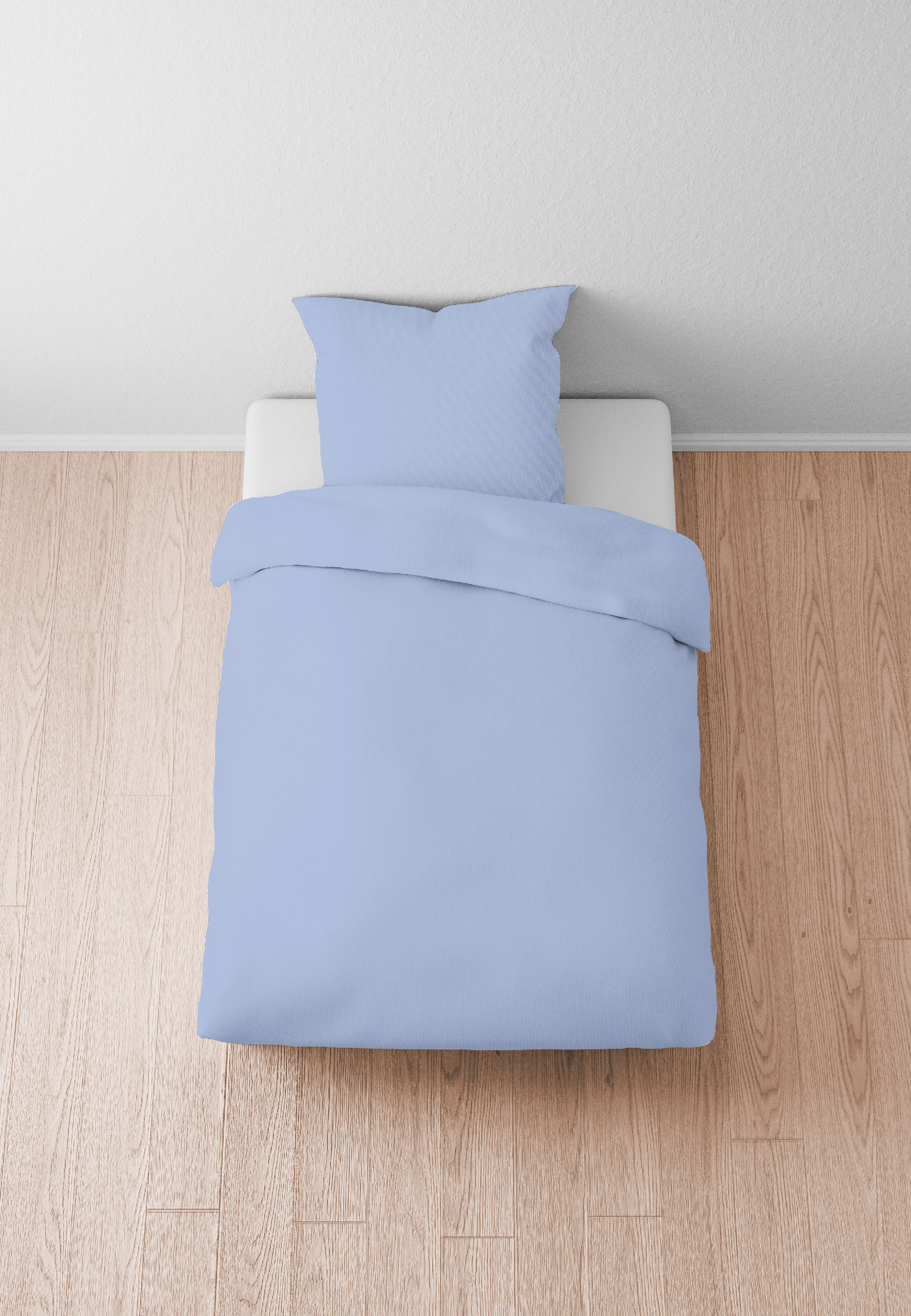 Biberna Tencel-Bettwäsche ca. 135x200cm in Farbe Eisblau