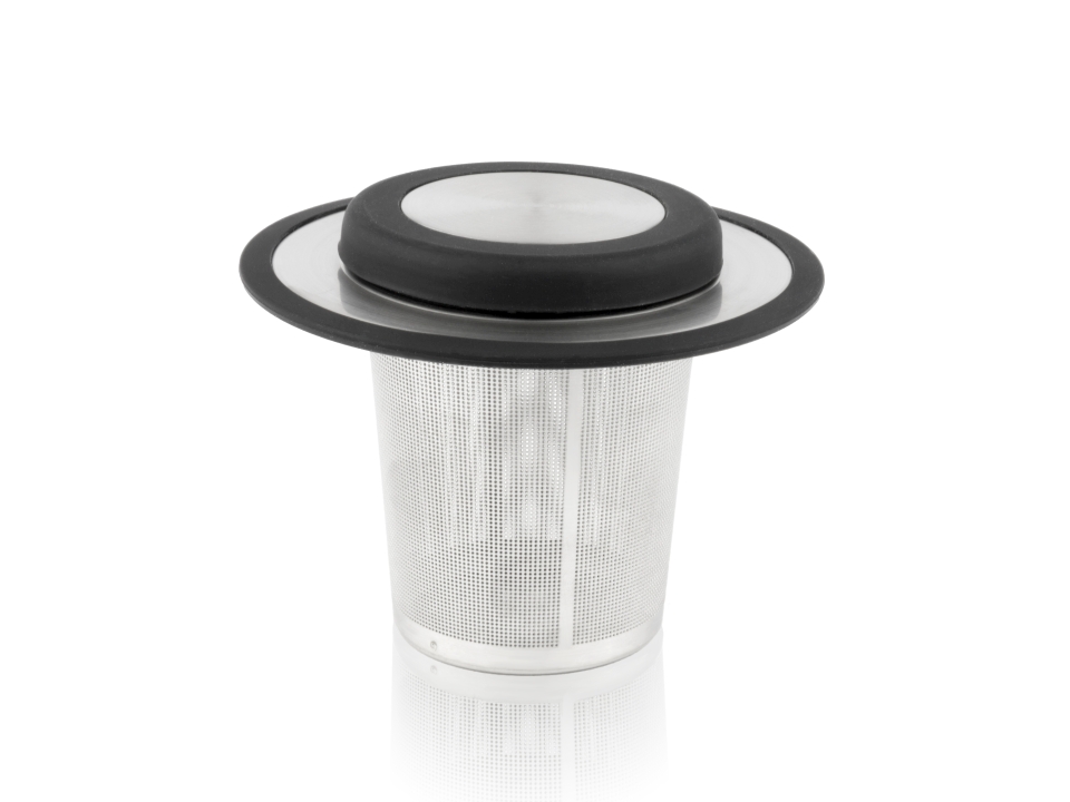 Bredemeijer Universal-Teefilter + Ablage/Deckel Universal in Farbe silberfarben satiniert