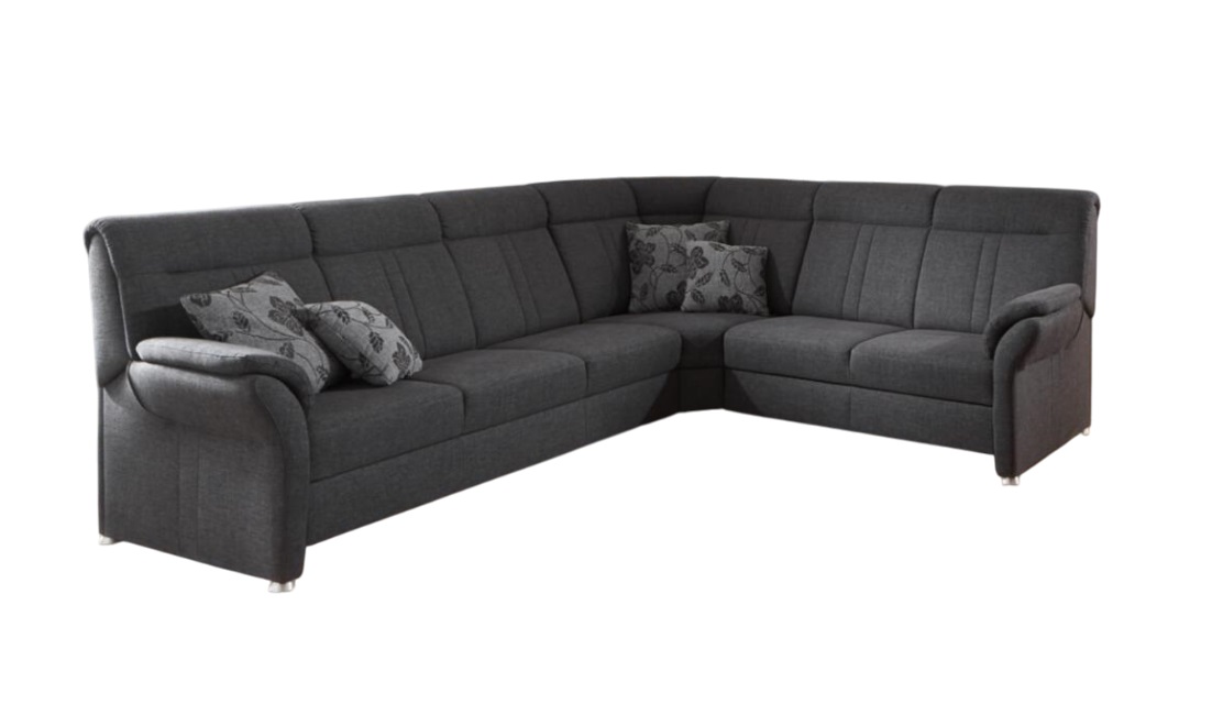 Polipol Polsterrundecke OS-PP1003 ca. 308x249cm in Stoff Vincent anthrazit, Couch, Mobiliar