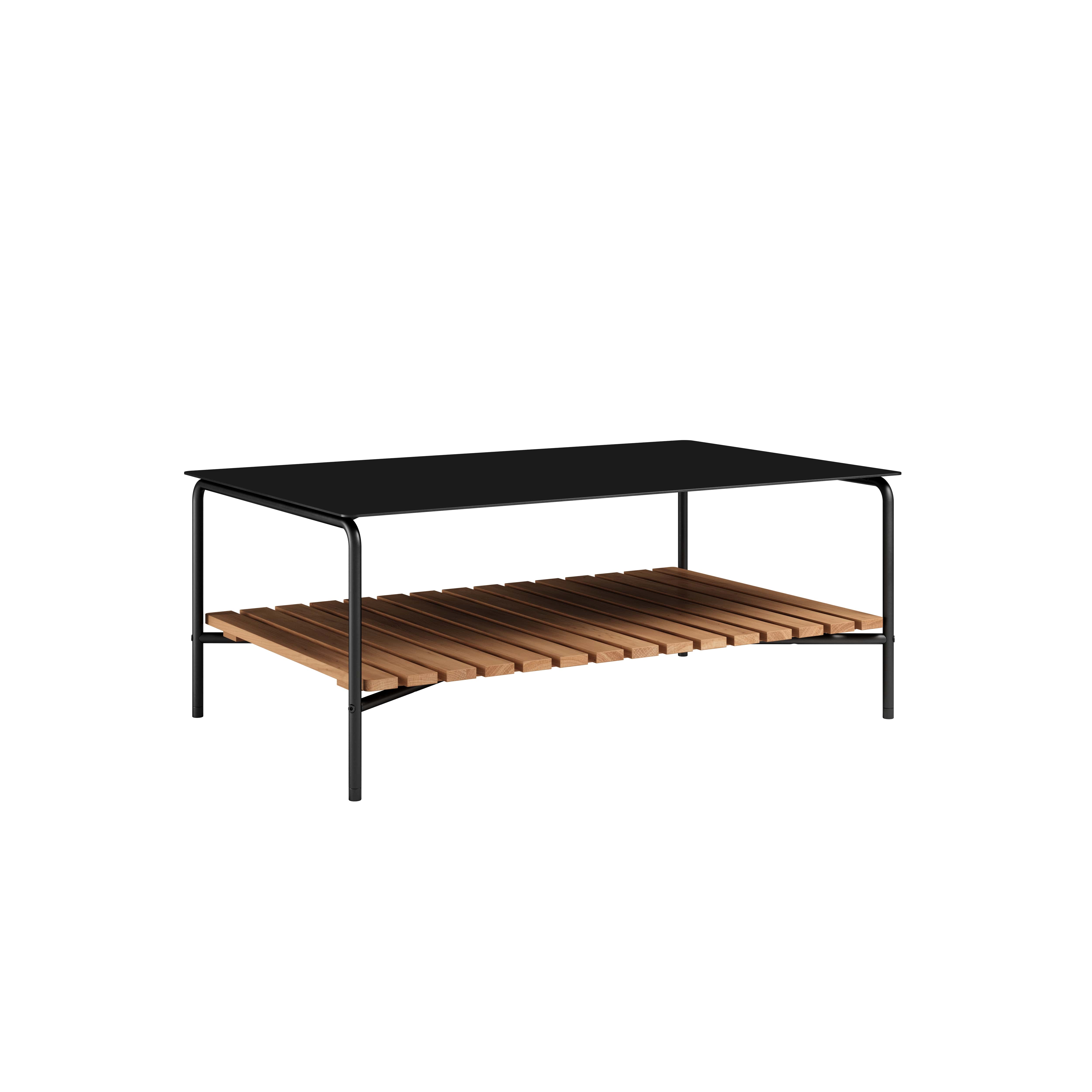 SACKit Couchtisch PATIO in Farbe schwarz/Teak