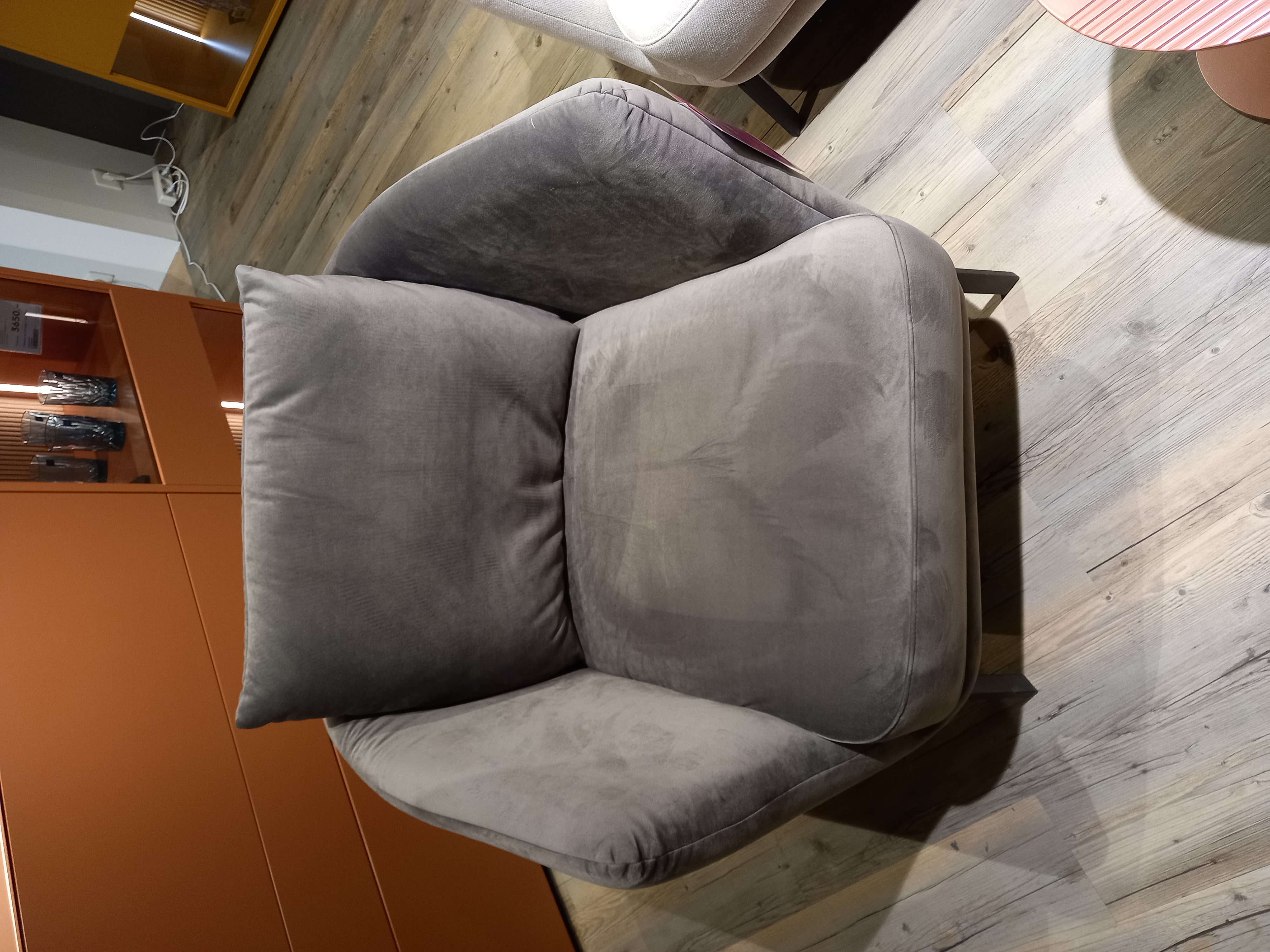 SCHÖNER WOHNEN-Kollektion Sessel PEARL in Stoff Velvet stone