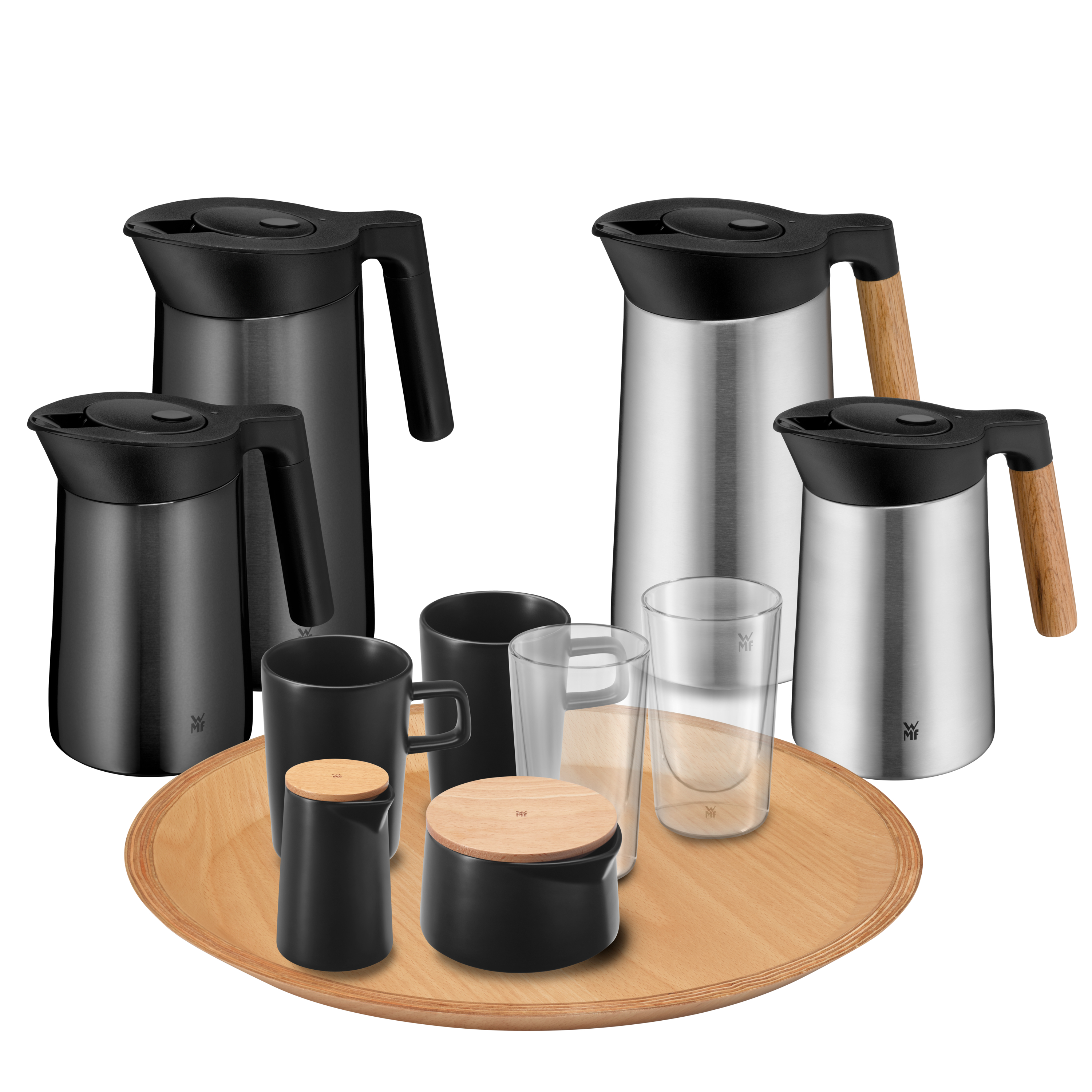 WMF Kineo Kaffeebecher, 2 Stück in schwarz matt