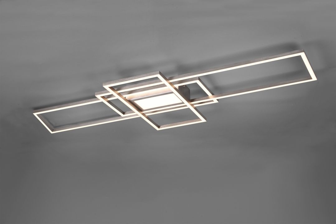 Trio LED-Deckenleuchte IRVINE 1-flammig in Farbe Nickel matt