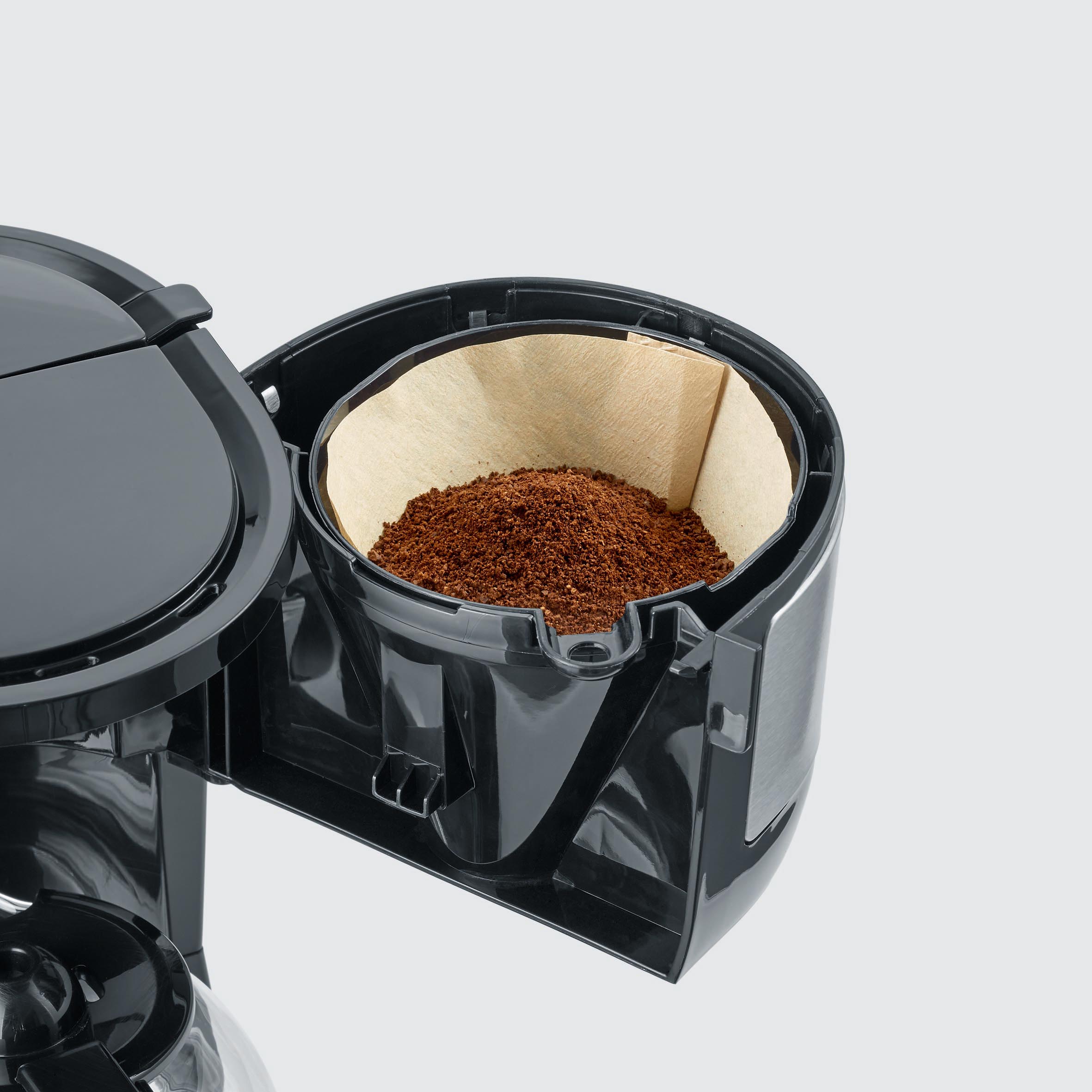 Severin Filterkaffeemaschine KA 4819 in Edelstahl gebürstet/schwarz