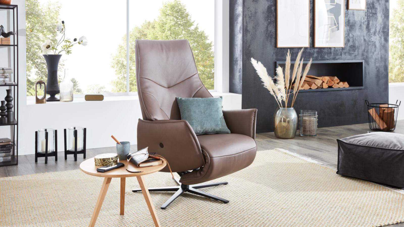 Himolla TV-Sessel 7937 in Leder Longlife rustika kokos 
