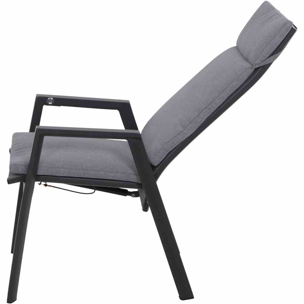 Dining-Sessel VALENCIA in Stoff Salt&Pepper/anthrazit