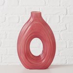 Boltze Vase Tiffy in Farbe Glas lackiert dunkelrosa
