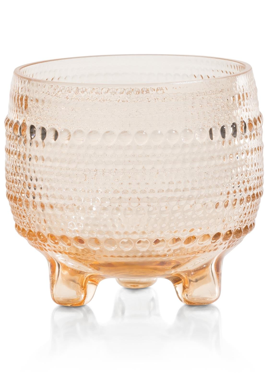 Coco Maison Teelicht-Halter  ca. 12x11x12cm in Glas pink