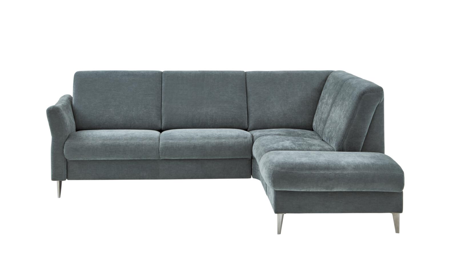 Polipol Polstergruppe OS-PP1204 ca. 237x190cm in Stoff Vera steel, Couch, Mobiliar