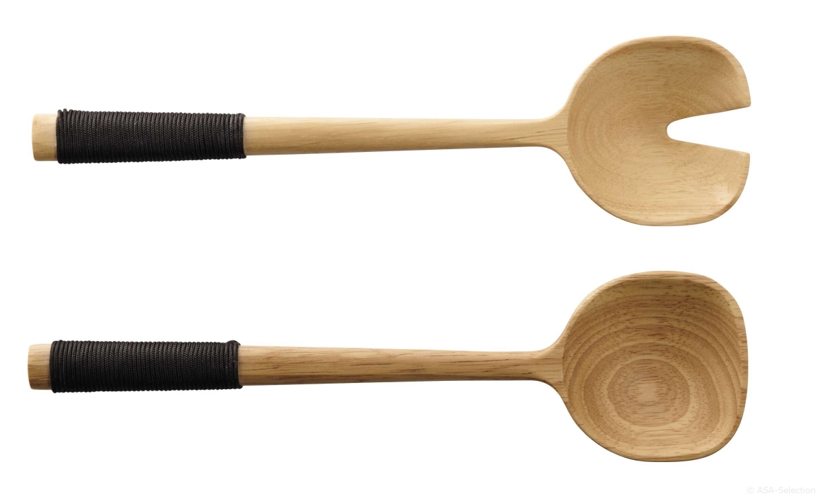 ASA-Selection Salatbesteck Wood in Farbe Akazie