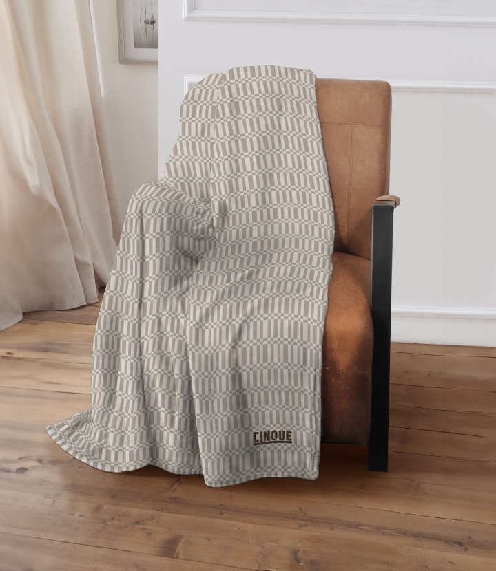 Wohndecke ca. 150x200cm in Farbe Taupe, Moebel, Stuhl, Decke, Drinnen, Innenarchitektur