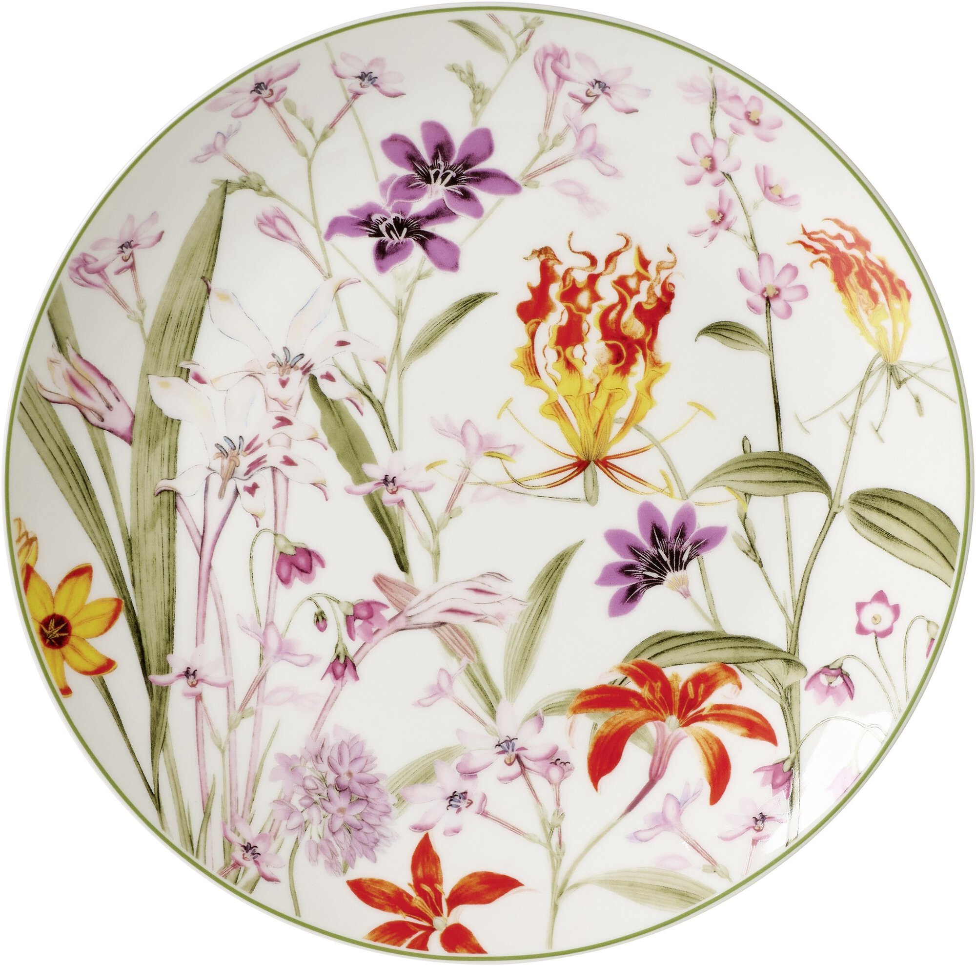 Ritzenhoff & Breker Speiseteller 0cm FLORA aus Porzellan weiß/bunt