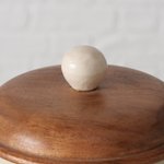 Boltze Vorratsdose Tea H:14 cm TEA in Materialmix creme natur