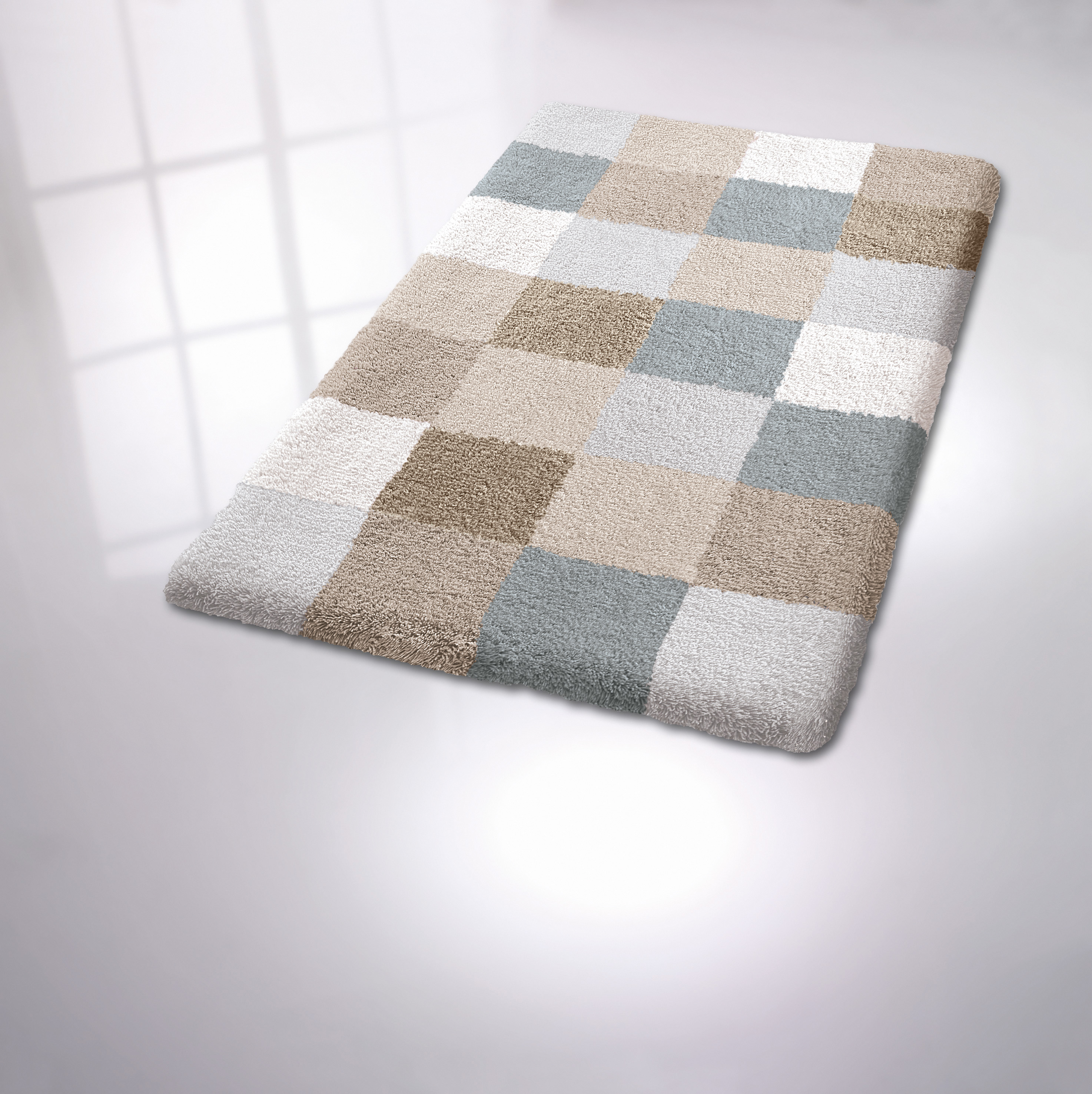 Kleine Wolke Badteppich CARO ca. 55x65cm in Farbe Kaschmir