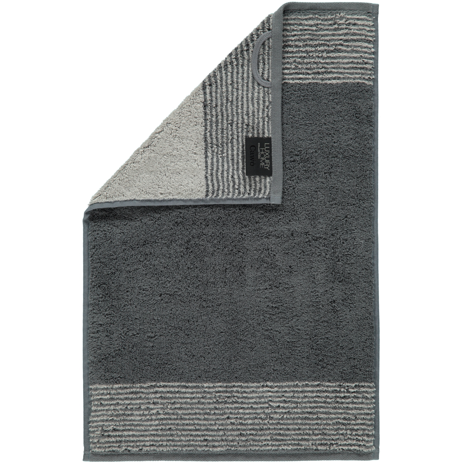 Cawö Gästetuch TWO-TONE 30x50cm in Farbe schiefer