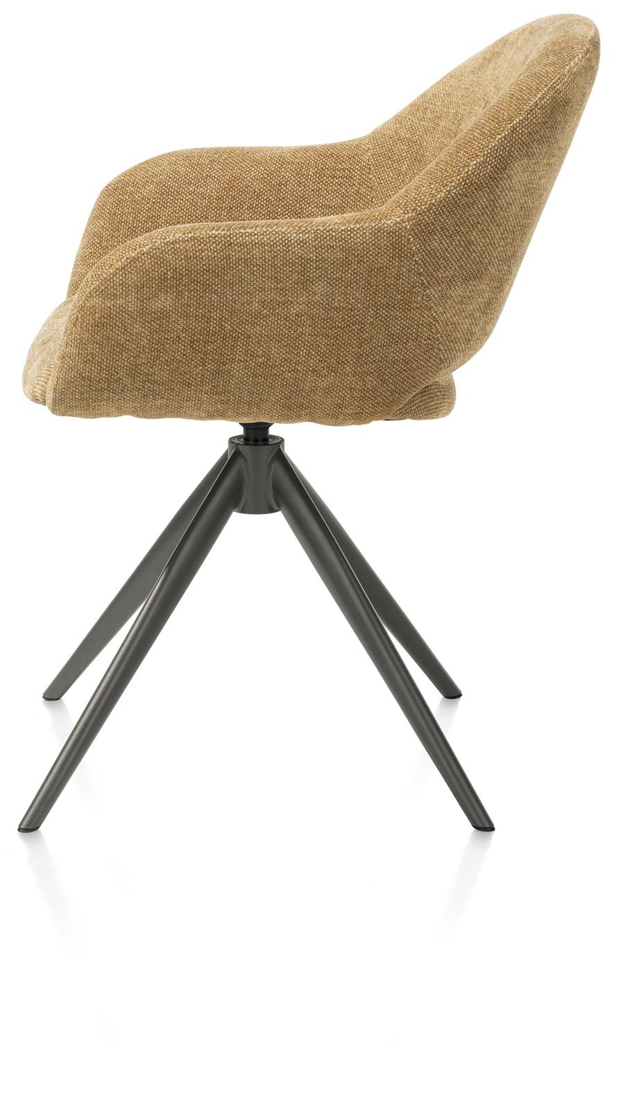 XOOON Armstuhl  FINN ca. B61 H85 T63 cm in Stoff Livigno ocker