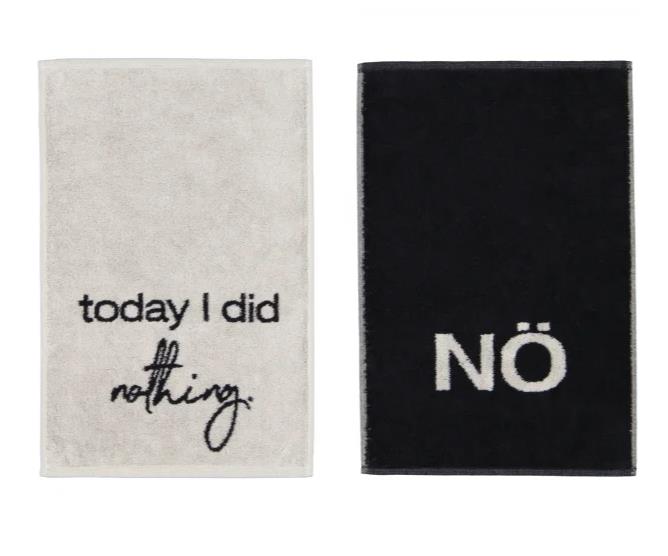 Cawö Postcard Towels POSTCARDS TOWELS EDITION 30x50cm in Farbe today i did nothing