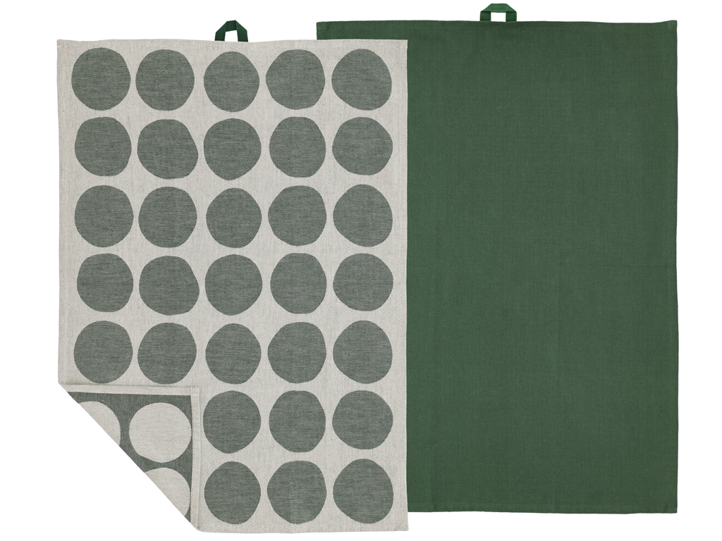 F&H Geschirrtuch  BUBBLES in Farbe Grün