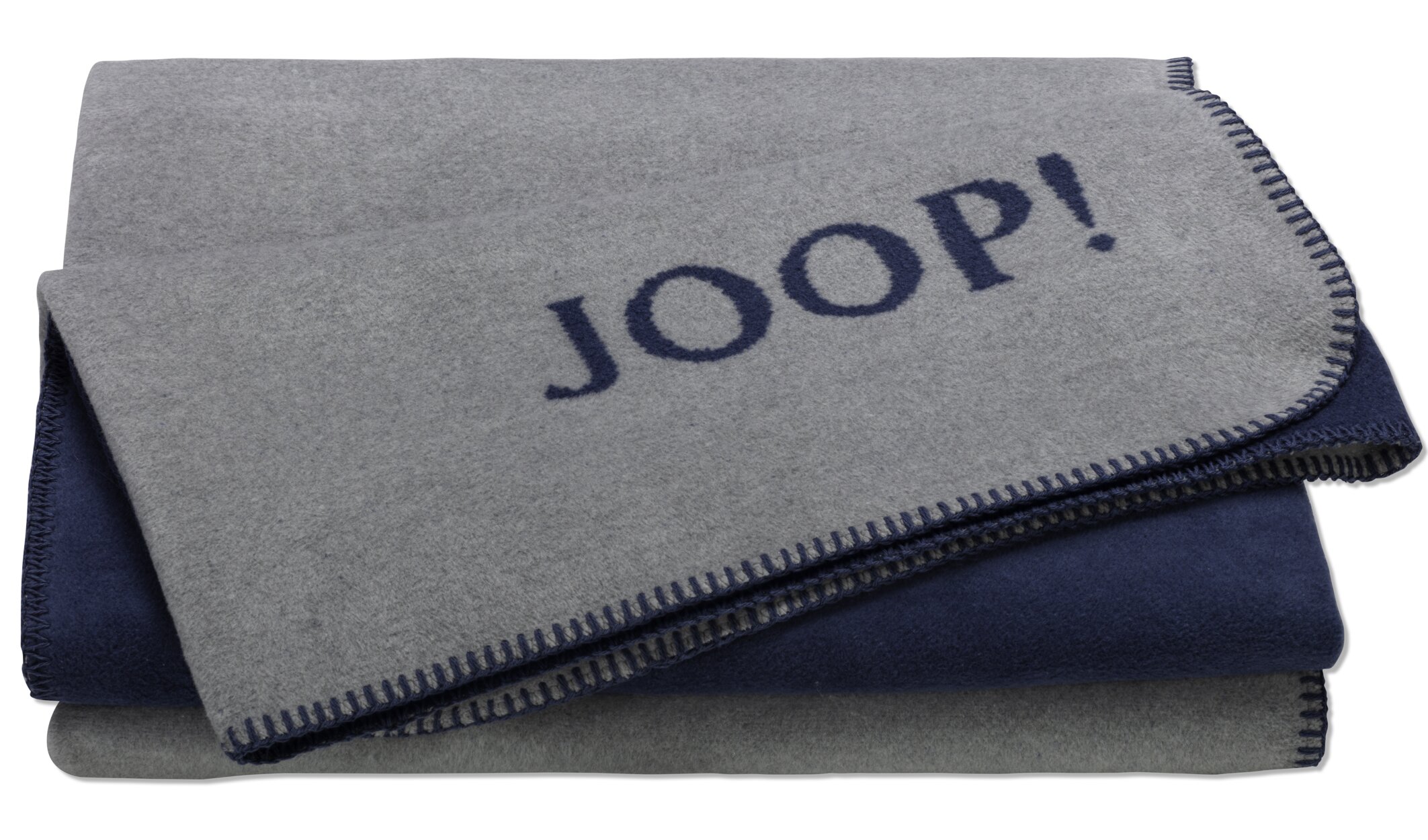 JOOP! Decke UDF ca. 150x200cm in Farbe Silber-Navy