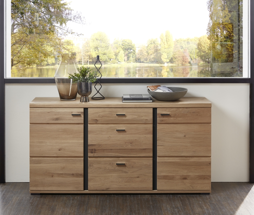 Innostyle  Sideboard Sonos II in Altesche massiv gebürstet/Old Artisan Oak Nachbildung
