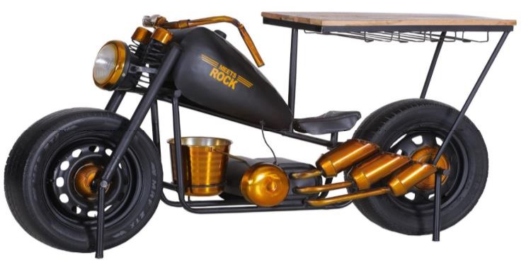 Gutmann Bar-Chopper SLOW RIDE ca.175x86x74 cm in Mango massiv sägerau