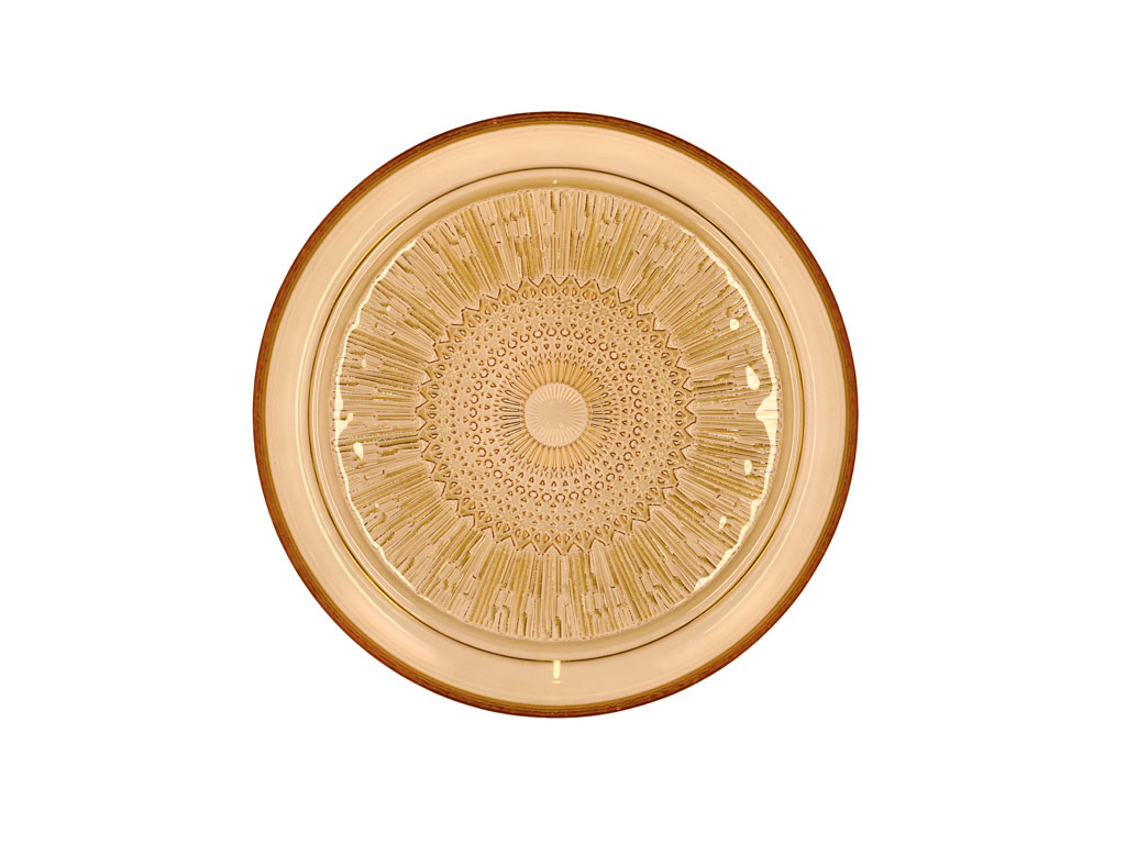 BITZ Glasteller 25 cm in Farbe amber