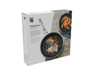 WMF Click&Serve Bratpfanne Ø 28cm in Edelstahl/schwarz, Kochtopf, Kochgeschirr, Kochtopf, Kochgeschirr, Kochtopf, Kochgeschirr
