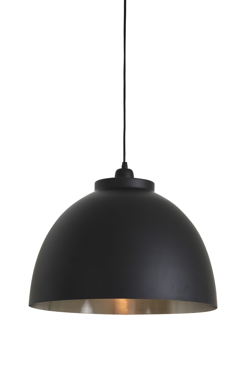 Hängeleuchte KYLIE  in D: 45x32cm, schwarz-nickel