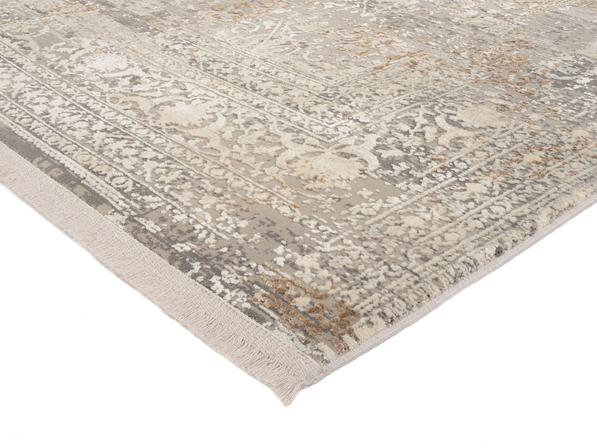 OCI Teppich Bestseller Cava in grau-gold ca. 140x200 cm