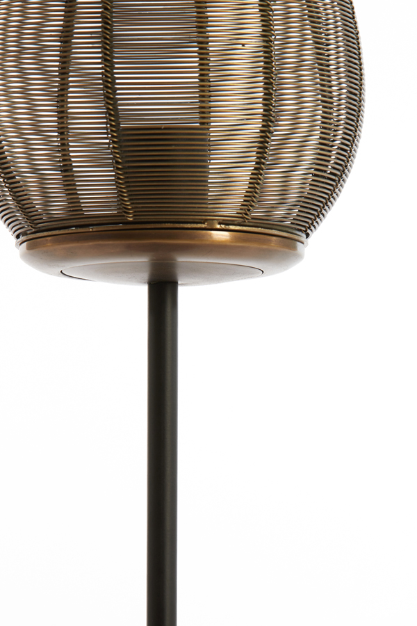 Tischleuchte YAELLE  in antik bronze, matt schwarz