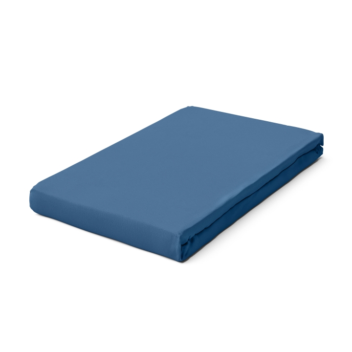 Schlafgut Pure Boxspring Spannbettlaken ca. 180x200-200x220cm in Farbe Blue Mid