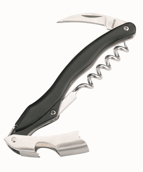 GEFU Kellnermesser Cameri schwarz/silber