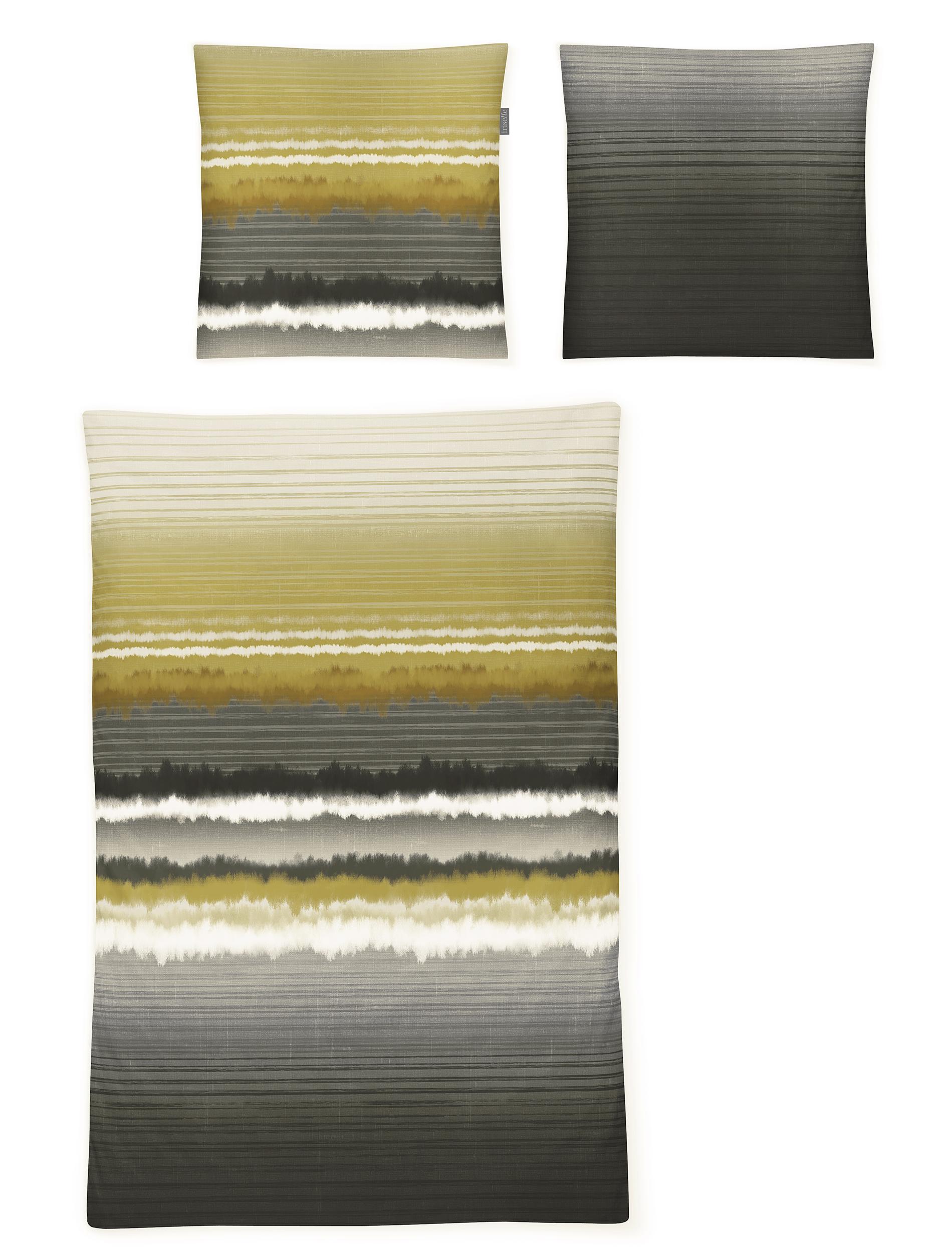 Irisette Mako-Satin Bettwäsche SKY ca. 155x220cm in Farbe grün