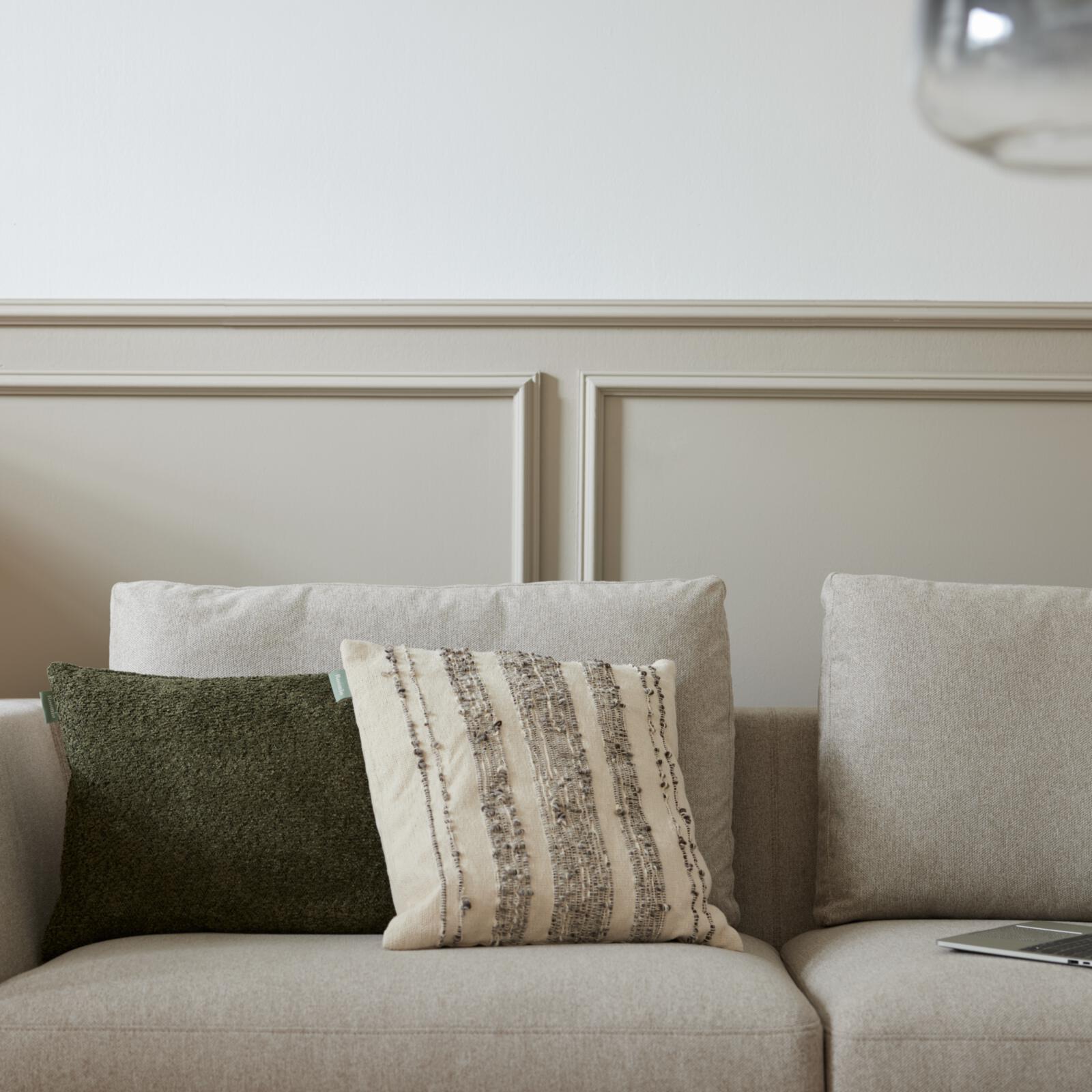 Roomio Kissenhülle NO. 9410 in Farbe schwarz, beige, Kissen, Dekoration für Zuhause, Couch, Mobiliar