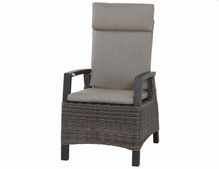 Diningsessel CORIDO in Aluminium anthrazit/Geflecht charcoal grey, Moebel, Stuhl, Sessel