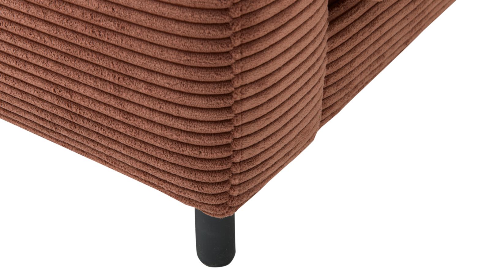 Roomio Sofa NO. 4103 in Stoff Cord rusty