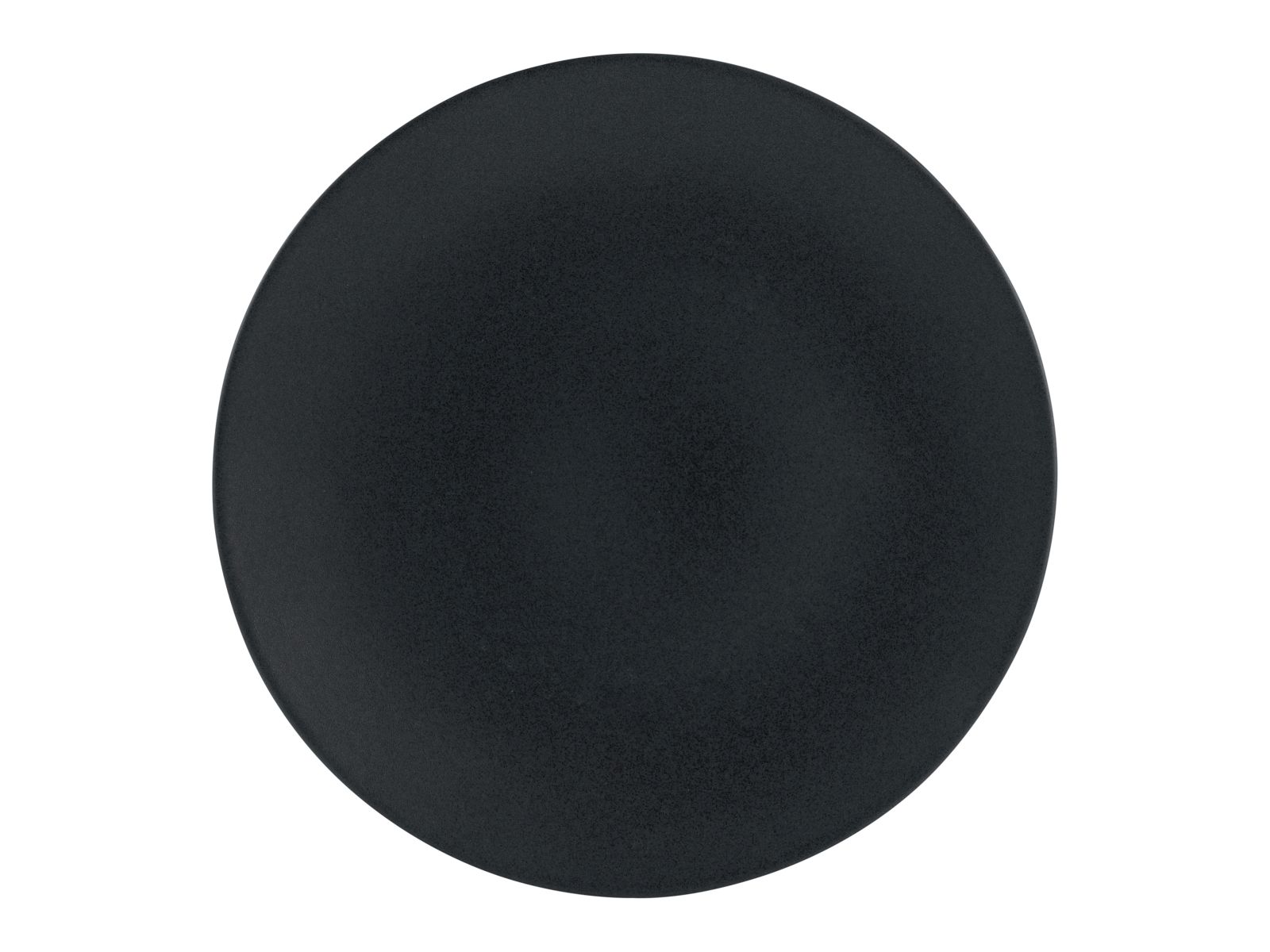 CreaTable Speiseteller Soft Touch in Farbe Schwarz matt