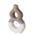 Boltze Vase Mako H: 24 cm MAKO in Steingut Reaktive Glasur