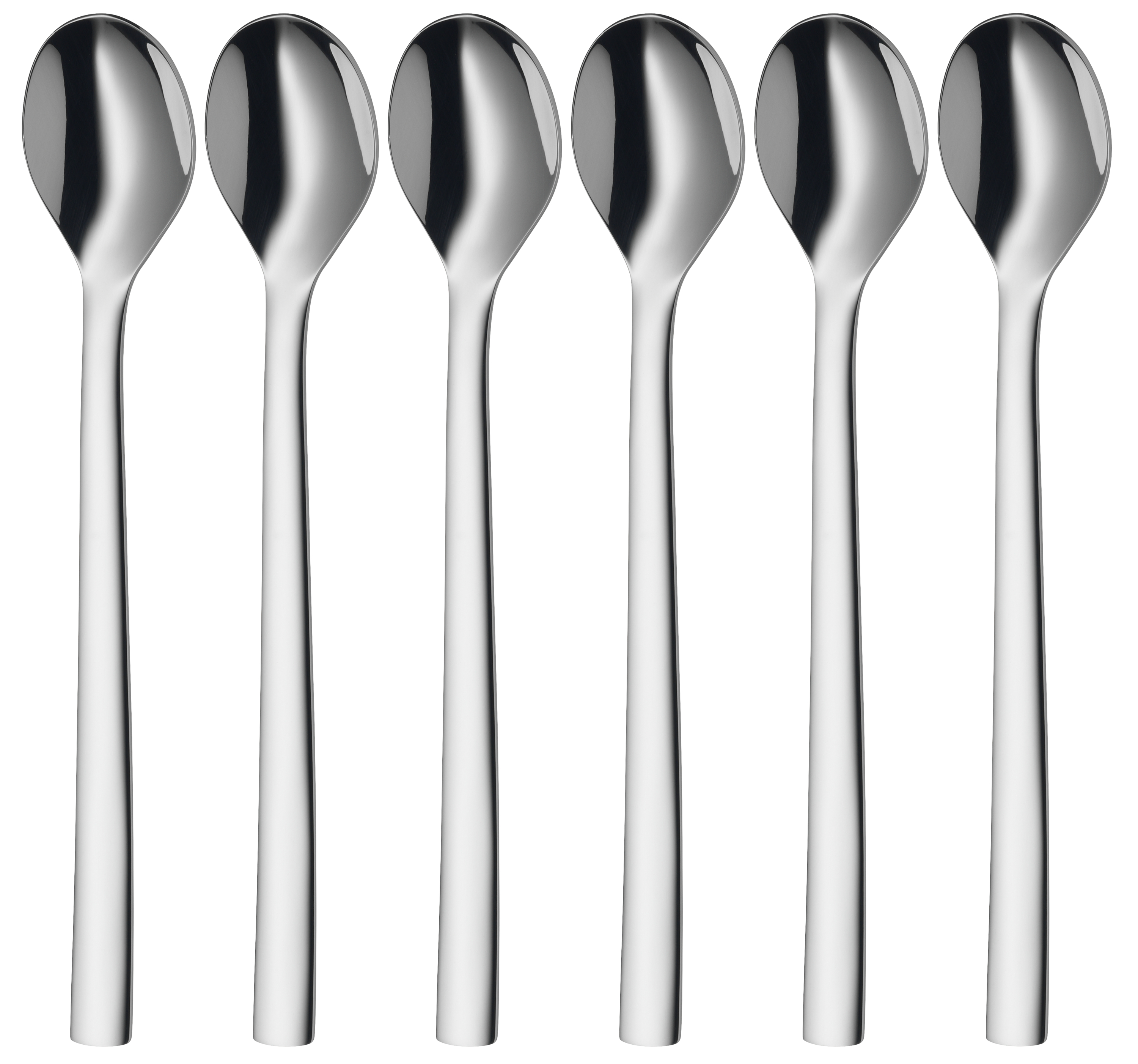 WMF Nuova, Latte Macchiato Löffel-Set in poliertem Edelstahl