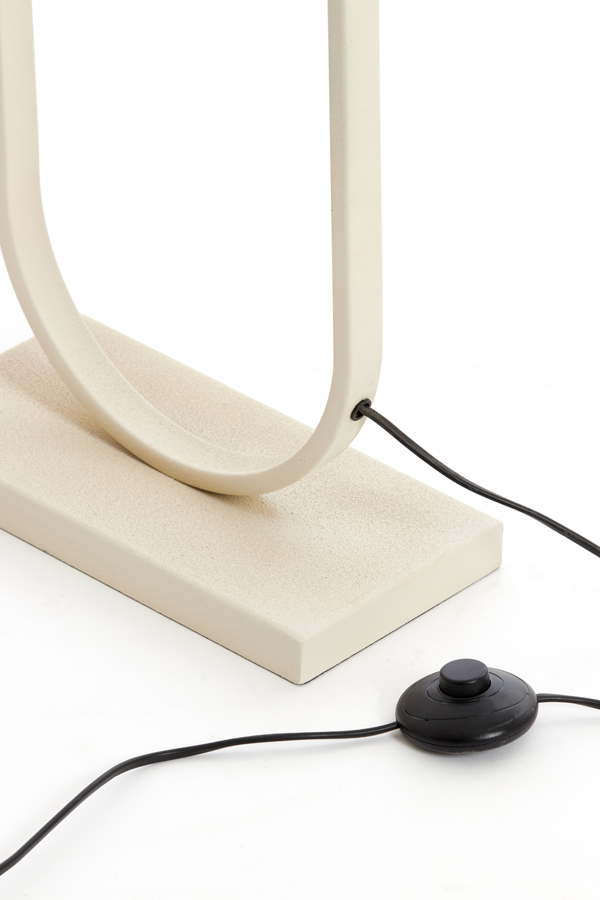 Light & Living Stehlampe JAMIRI in Farbe creme, Elektrisches Gerät, Mikrophon
