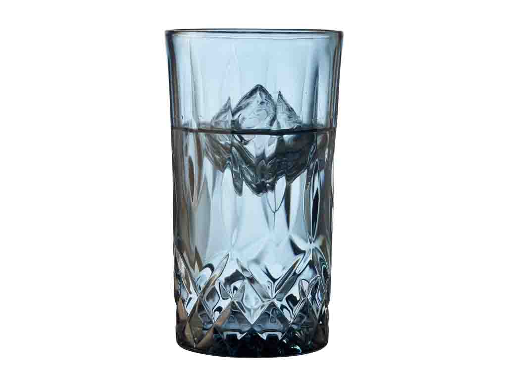 Lyngby Glas Highball 0,38 Liter in Farbe blau
