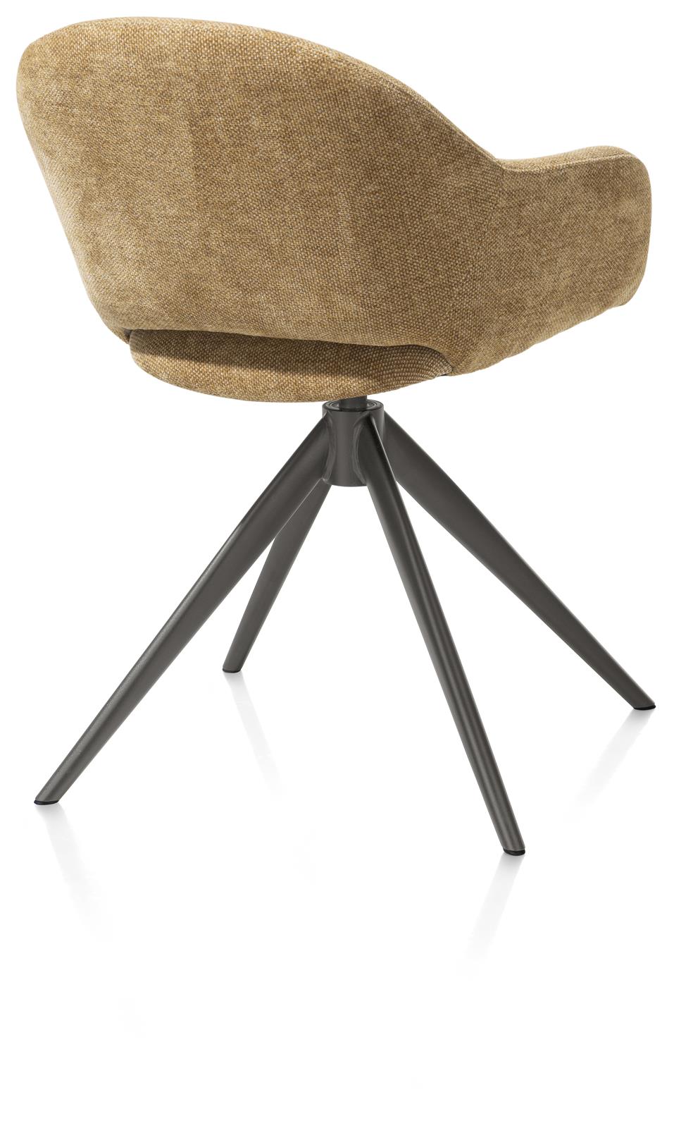 XOOON Armstuhl  FINN ca. B61 H85 T63 cm in Stoff Livigno ocker