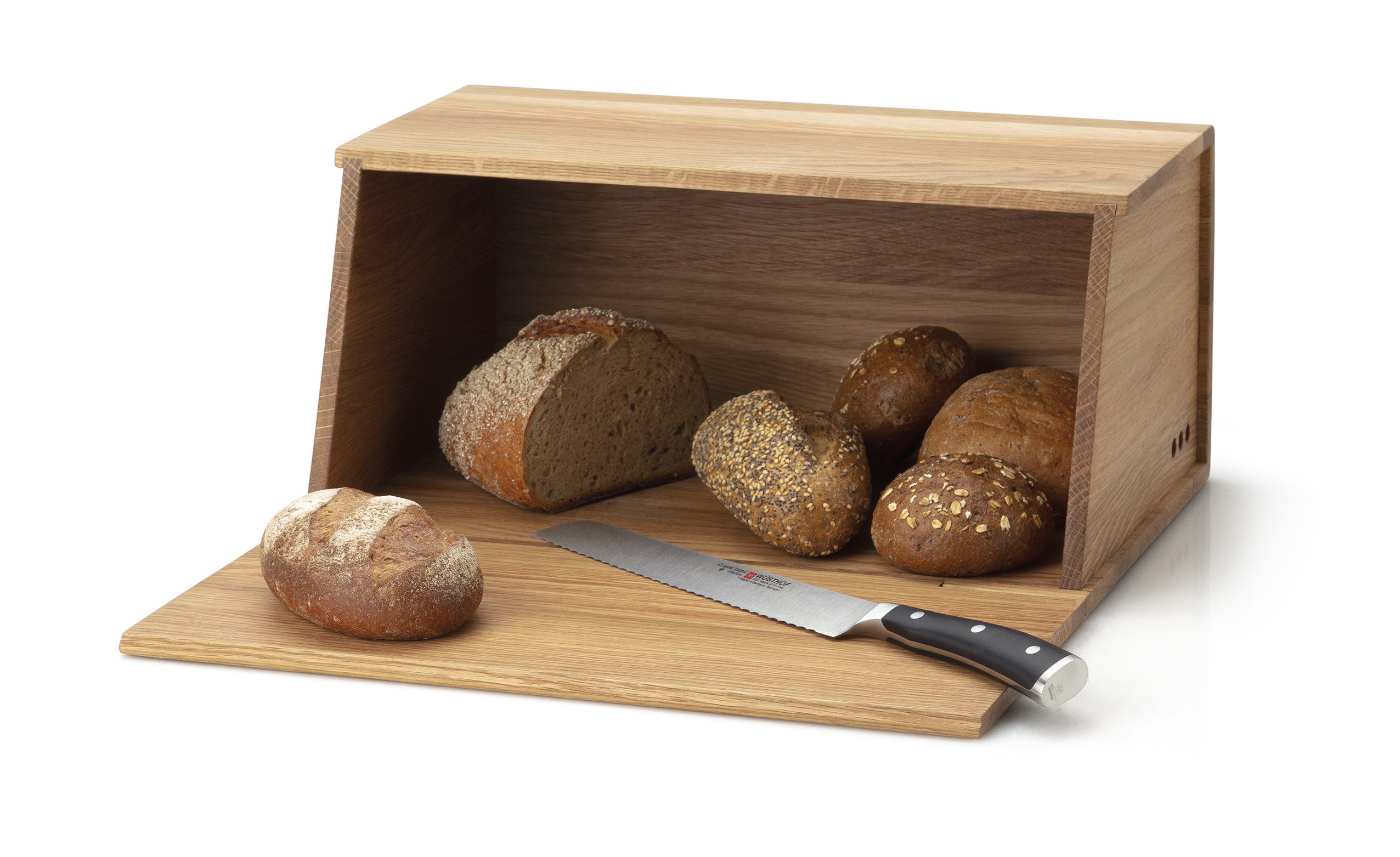 Continenta Brotkasten ca. 40 x 26 x 18,5 cm in Eichenholz