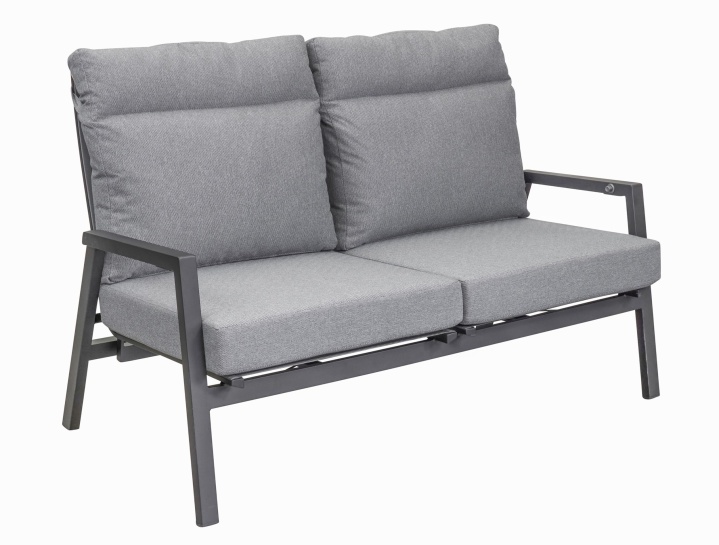 L.C. Wholesaler Sofa SONDRINO ca. B152 H98 T81 cm in Textilene silber